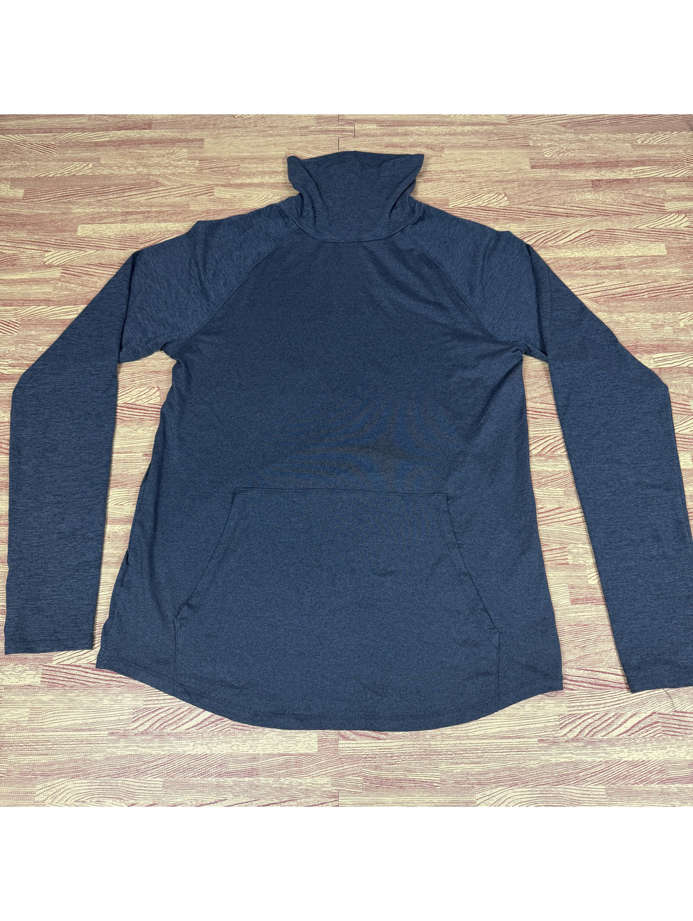 Eddie Bauer Navy Long Sleeve Funnel Neck Top